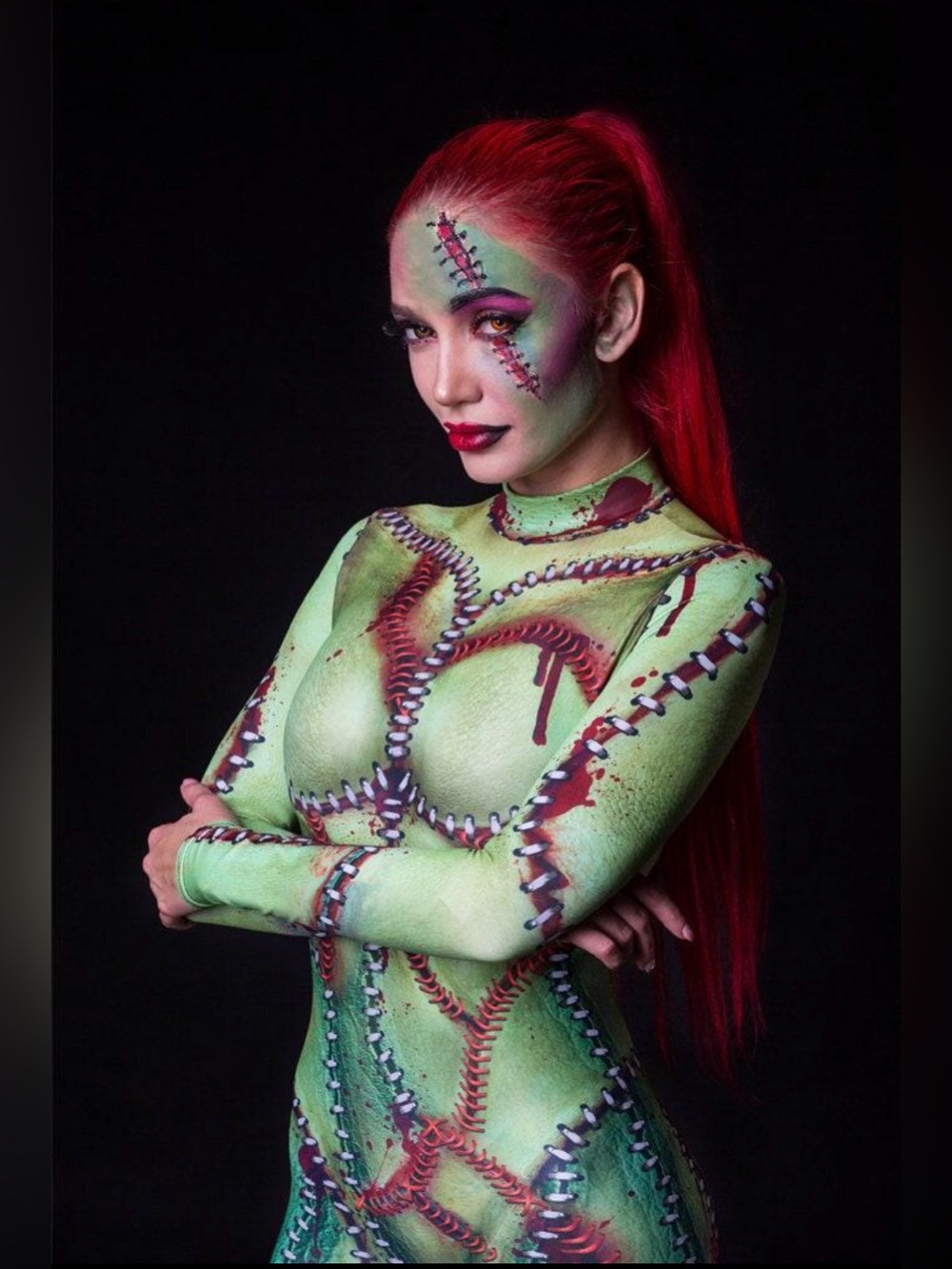 BADINKA Bride of Frankenstein Costume, Halloween, Cosplay, Festivals, Events- M